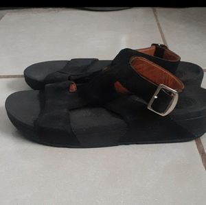 Sexy suede ankle sandals